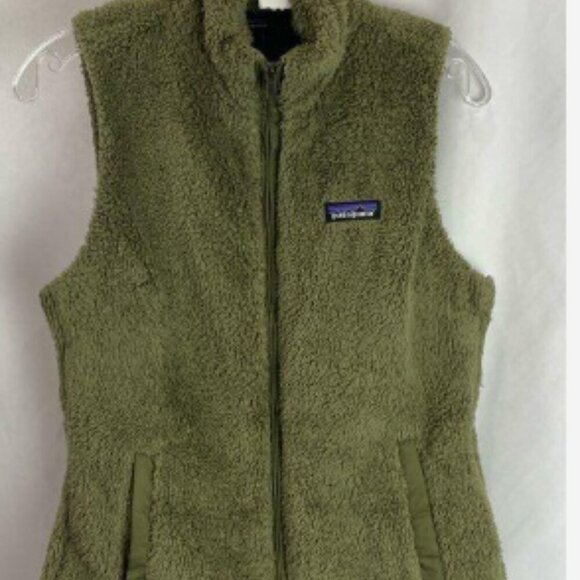 Patagonia Women's Moss Green Fury Full Zip Lined Vintage Retro Vest Size Medium - Picture 5 of 10
